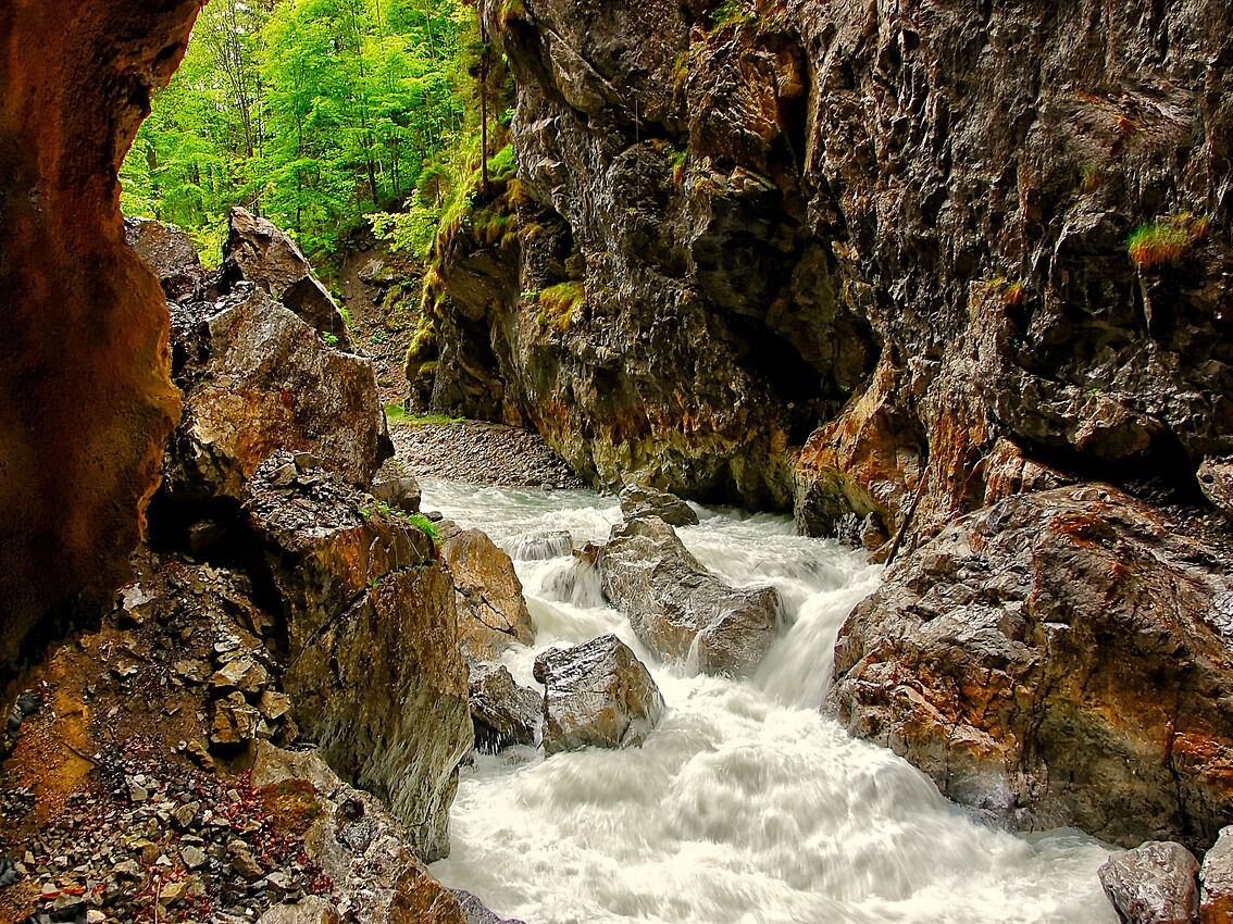 Die Partnachklamm in Garmisch-Partenkirchen