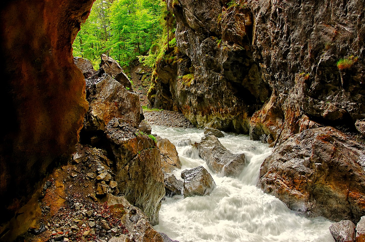 Die Partnachklamm in Garmisch-Partenkirchen